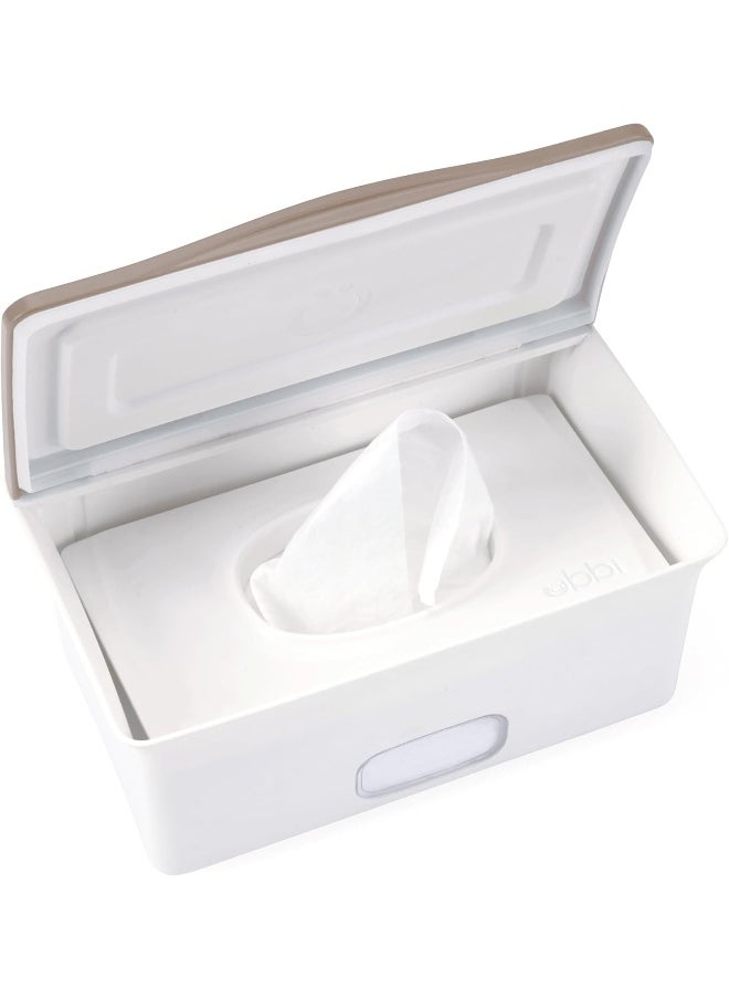 Ubbi Baby Wipes Dispenser with Weighted Plate and Secure Seal