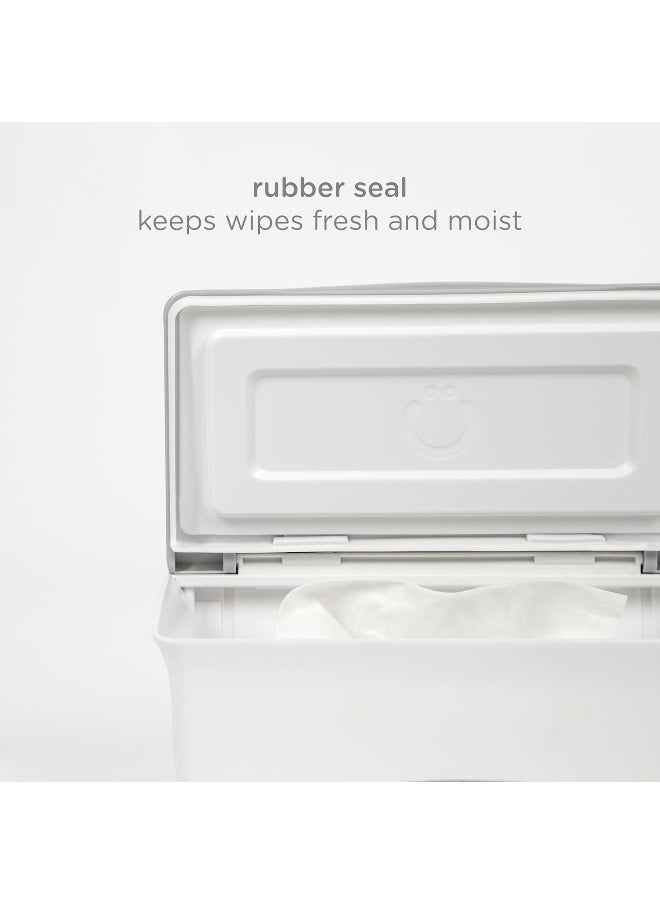 Ubbi Baby Wipes Dispenser with Weighted Plate and Secure Seal