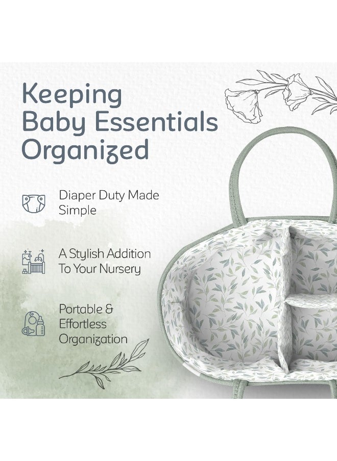 KiddyCare Baby Diaper Caddy Organizer Green Regular Size