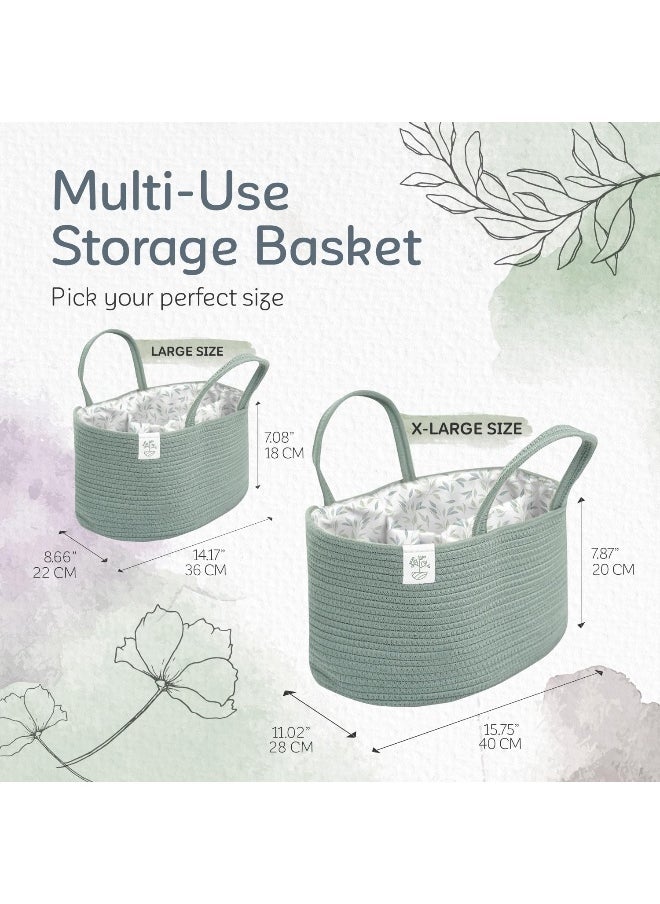 KiddyCare Baby Diaper Caddy Organizer Green Regular Size