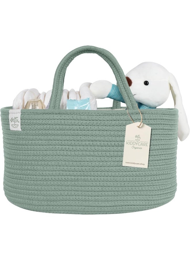 KiddyCare Baby Diaper Caddy Organizer Green Regular Size