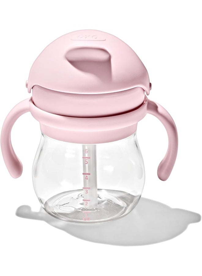 OXO TOT Transitions Straw Cup with Removable Handles 6 oz Blossom