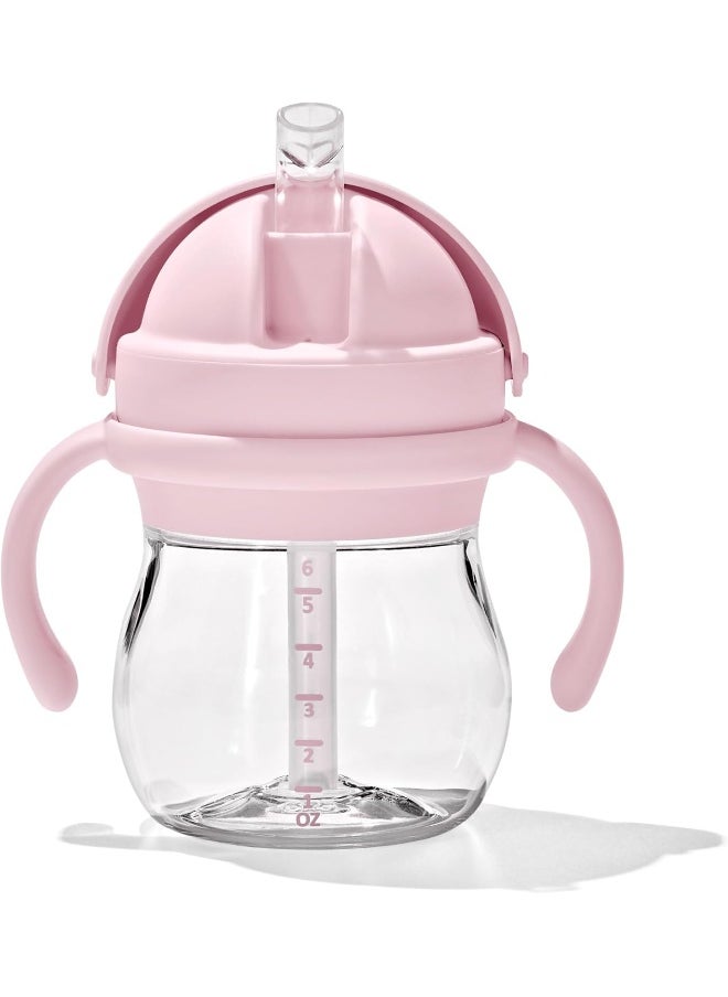 OXO TOT Transitions Straw Cup with Removable Handles 6 oz Blossom