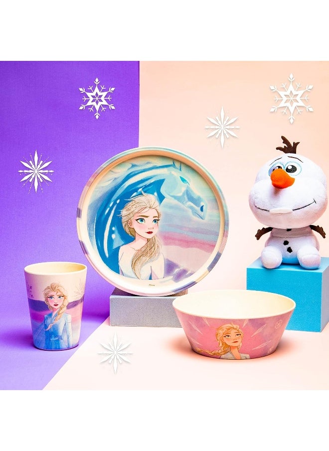 Zak Designs Disney Frozen 2 Kids Dinnerware Set 3 Pieces