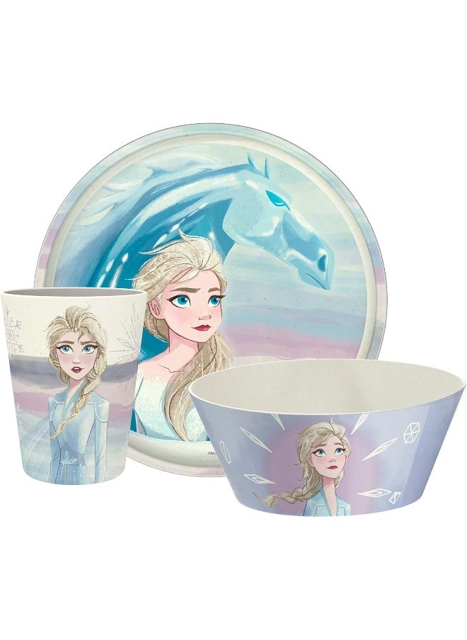Zak Designs Disney Frozen 2 Kids Dinnerware Set 3 Pieces