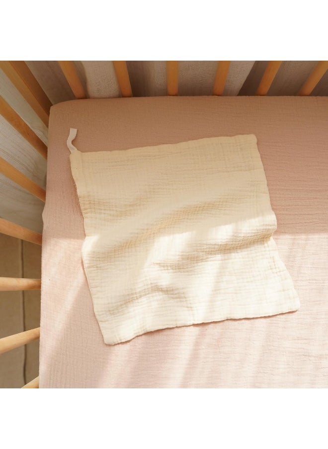 Konssy 6 Pack Baby Muslin Washcloths for Unisex 100% Cotton Wash Cloth Set for Baby Face Body Comfy and Soft for Newborn Infants Kids Girls and Boys