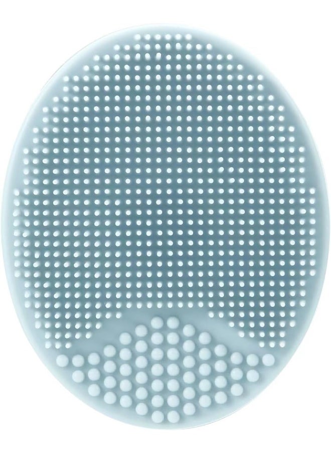 PandaEar Baby Cradle Cap Brush, Silicone Baby Bath Brush Massage Brush Set for Dry Skin, Cradle Cap, and Eczema, 4 Pack (Blue)