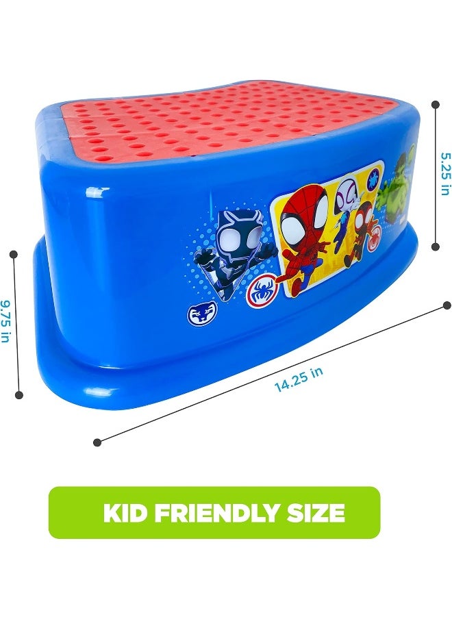 Ginsey Spidey and His Amazing Friends 'Team Up' 2 Piece Essential Potty Training Set - Soft Potty Seat, Step Stool