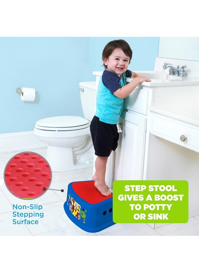 Ginsey Spidey and His Amazing Friends 'Team Up' 2 Piece Essential Potty Training Set - Soft Potty Seat, Step Stool