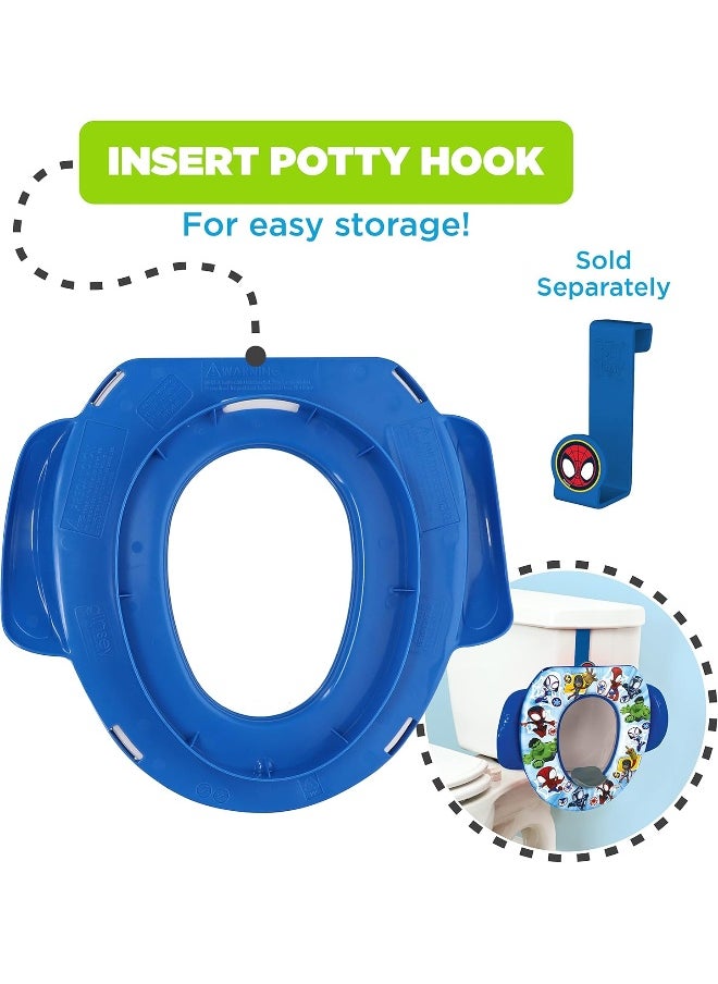 Ginsey Spidey and His Amazing Friends 'Team Up' 2 Piece Essential Potty Training Set - Soft Potty Seat, Step Stool