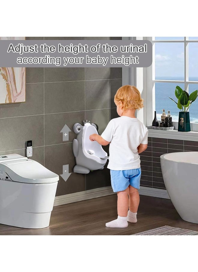 Urinal Potty Training for Boys with Frog Funny Aiming Target (Grey)