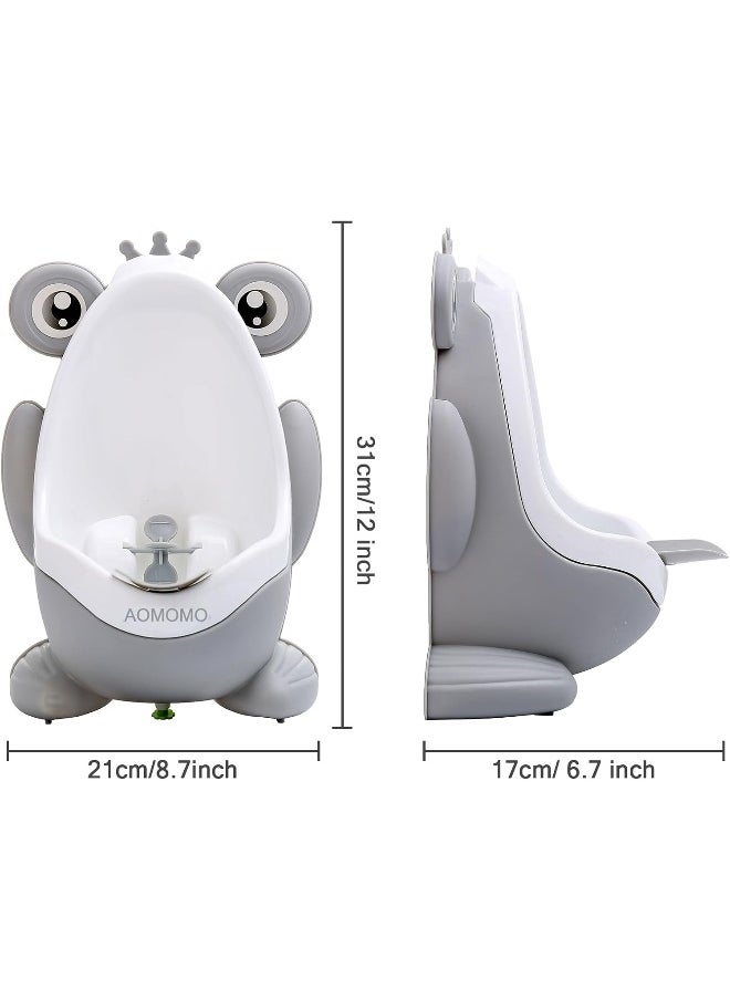 Urinal Potty Training for Boys with Frog Funny Aiming Target (Grey)