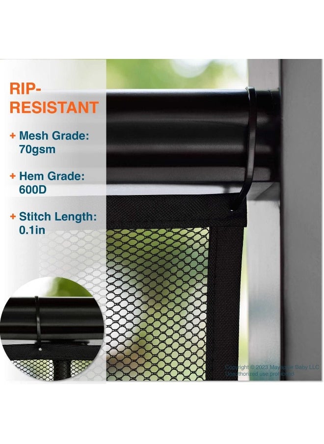 Roving Cove Stair Banister Guard 10ft x 3ft, Railing Safety Net for Baby Proofing, Child Safety Gate Cover, Balcony Mesh Netting