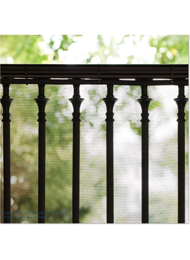 Roving Cove Stair Banister Guard 10ft x 3ft, Railing Safety Net for Baby Proofing, Child Safety Gate Cover, Balcony Mesh Netting