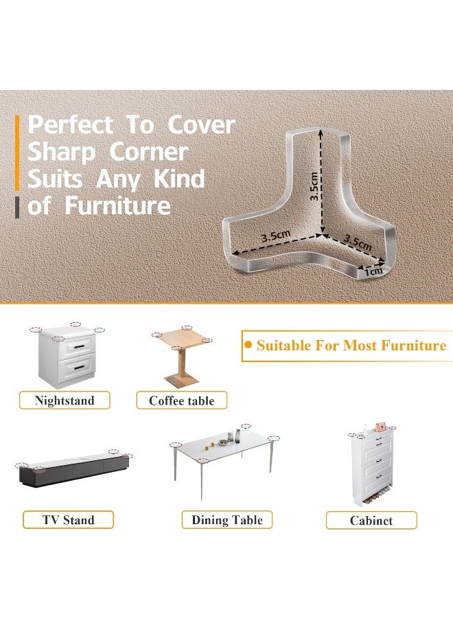 Gudui Corner Protectors, Baby Proofing, 16 Pack Clear Corner Guards Table Corner Protector, Baby Safety Corner Bumpers Covers, Furniture & Sharp Corner Baby Proofing, T-Shaped