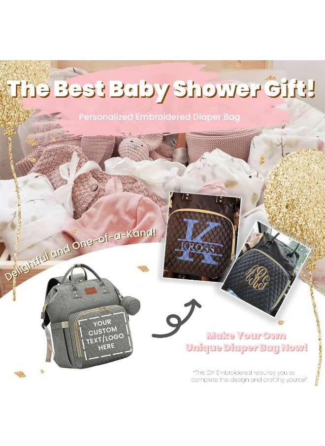 Baby Diaper Bag Backpack with Changing Pad, Pacifier Case