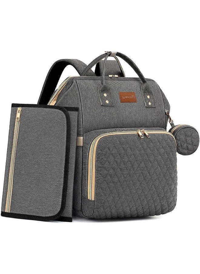 Baby Diaper Bag Backpack with Changing Pad, Pacifier Case