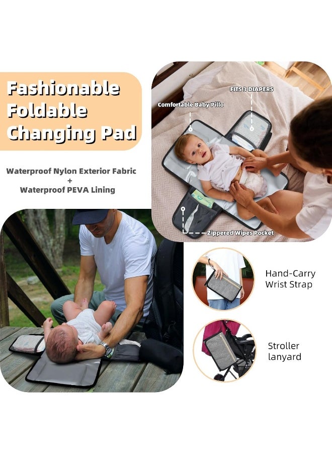 Baby Diaper Bag Backpack with Changing Pad, Pacifier Case