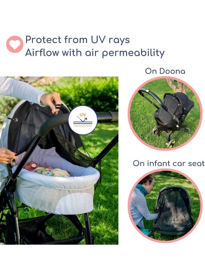 IntiMom Sun Shade for Stroller and Infant Car Seat