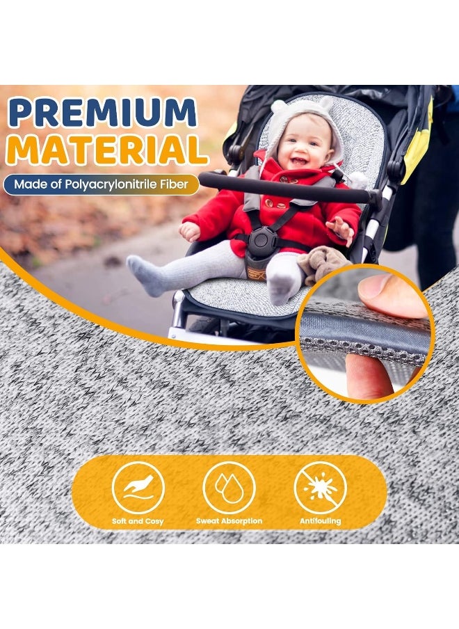 Orzbow Baby Stroller Car Seat Cushion, Breathable & Soft Infant Car Seat Insert with Air Mesh, Multifunctional Stroller Seat Liner, Carseats and High Chairs, 29.5x18'', Grey