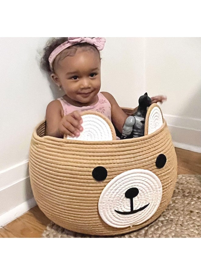 CherryNow Cotton Rope Basket Baby Gift Basket for Newborn