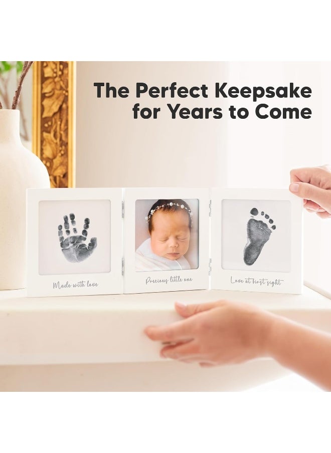 Inkless Baby Handprint and Footprint Kit for Newborn - Baby Footprint Kit, Newborn Keepsake Nursery Picture Frame, Dog Paw Print Maker, Personalized Gifts for New Mom, Mother's Day