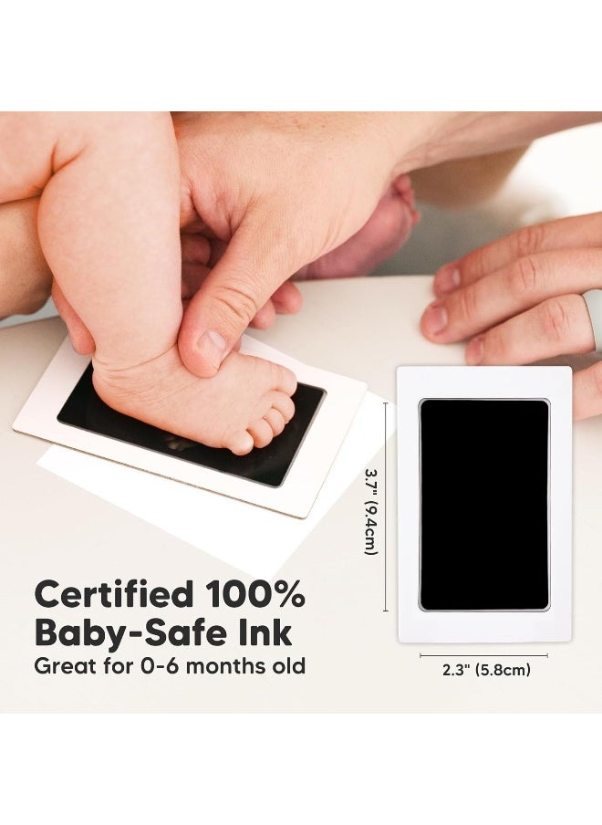 Inkless Baby Handprint and Footprint Kit for Newborn - Baby Footprint Kit, Newborn Keepsake Nursery Picture Frame, Dog Paw Print Maker, Personalized Gifts for New Mom, Mother's Day