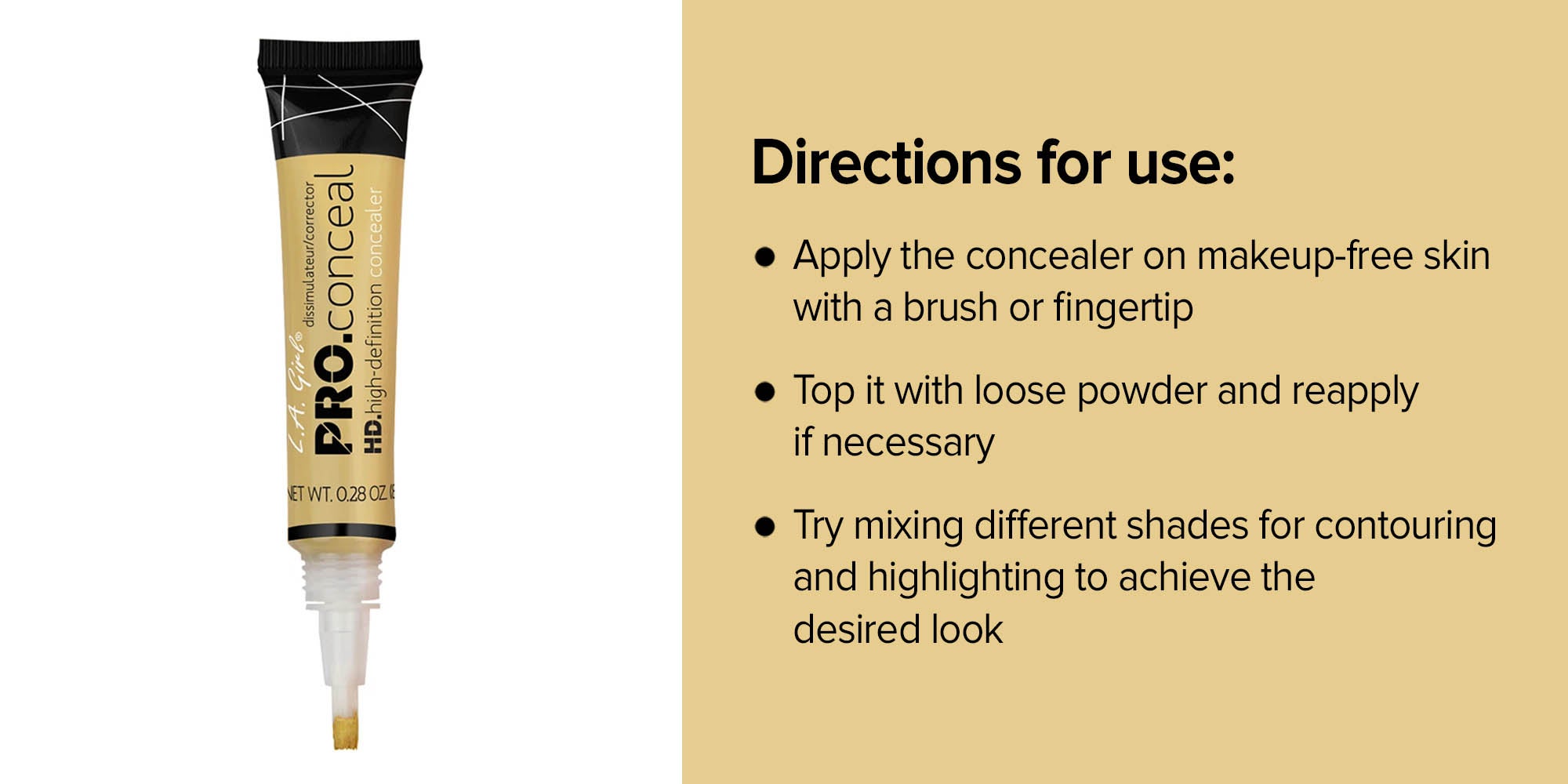 Pro Conceal HD Concealer GC991 Yellow Corrector