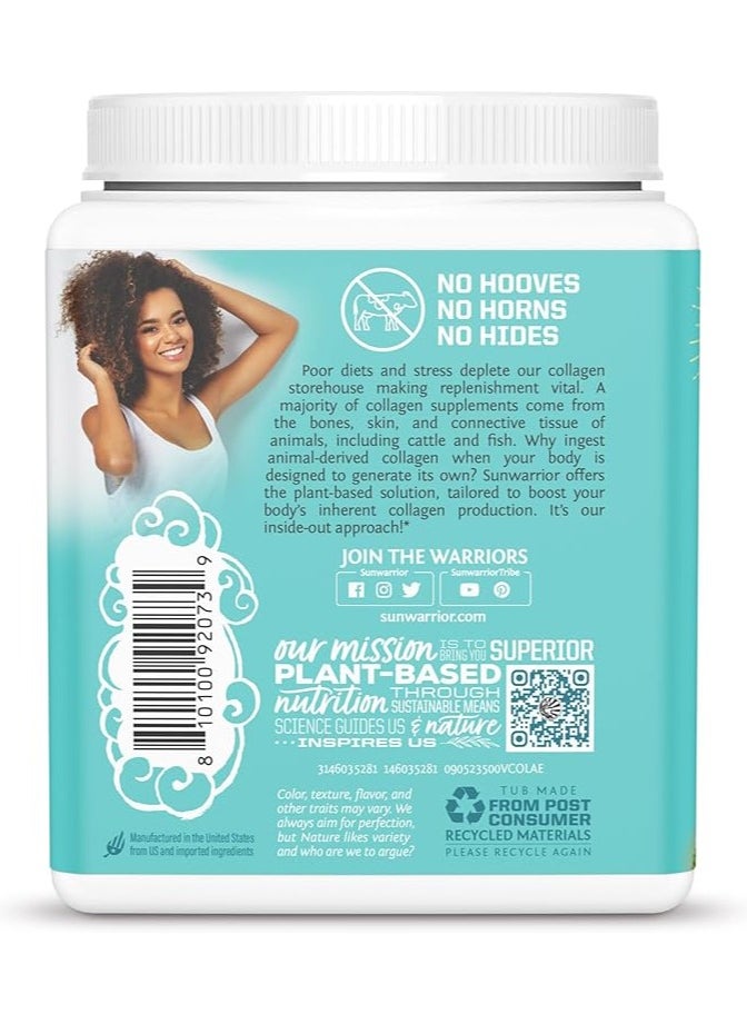 Sunwarrior Plant-Based Collagen Building Protein Peptides Tahitian Vanilla – 500g, with Hyaluronic Acid & Biotin