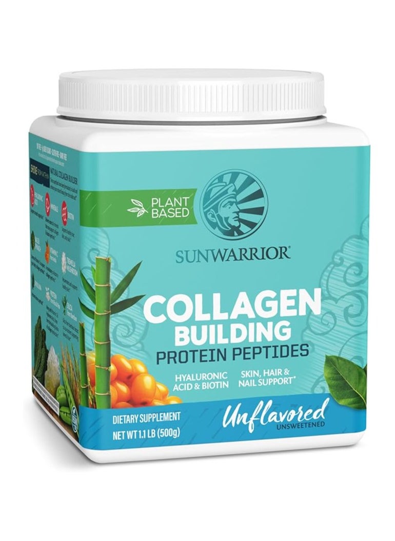 Sunwarrior Collagen Building Protein Peptides – Plant-Based, Unflavoured, 500g