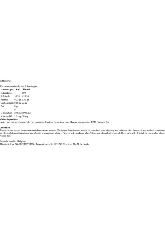 QNT L-Carnitine Liquid Raspberry