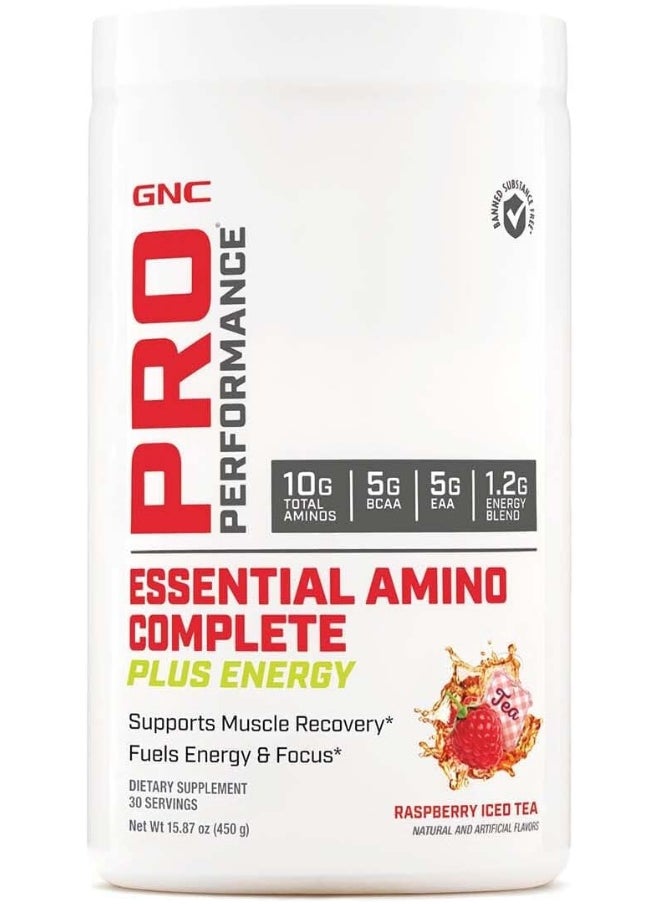 Pro Performance Essential Amino Complete Plus Energy - Raspberry Iced Tea