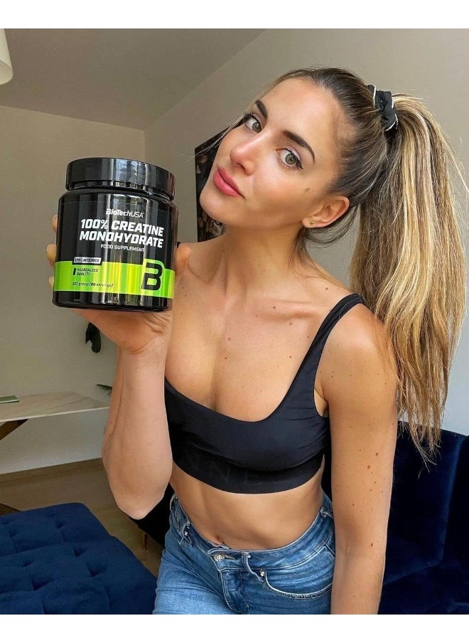 BioTechUSA 100% Creatine Monohydrate, Creatin Monohydrate Pharmaceutical Grade Powder No Added Flavour, 300g