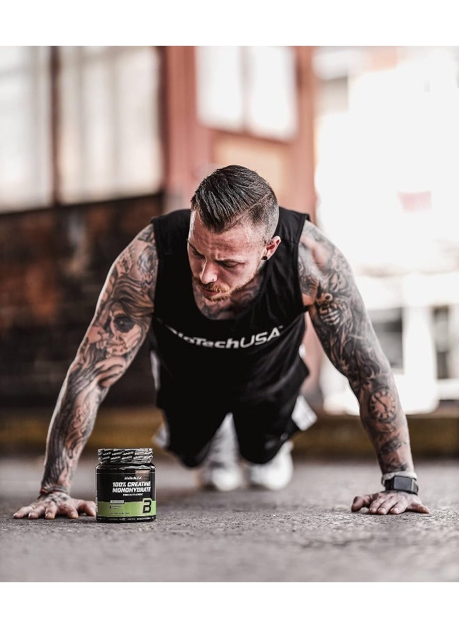 BioTechUSA 100% Creatine Monohydrate, Creatin Monohydrate Pharmaceutical Grade Powder No Added Flavour, 300g