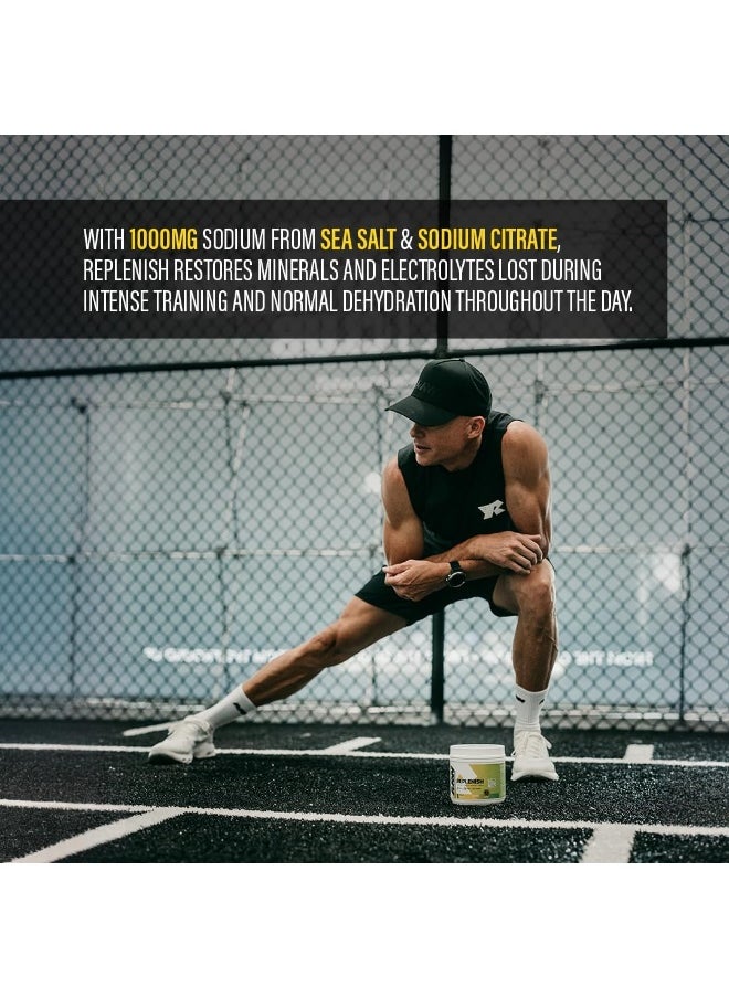 RAW Replenish Box, Premium Electrolytes Powder Recovery Formula, Watermelon Mojito (20 Sticks)