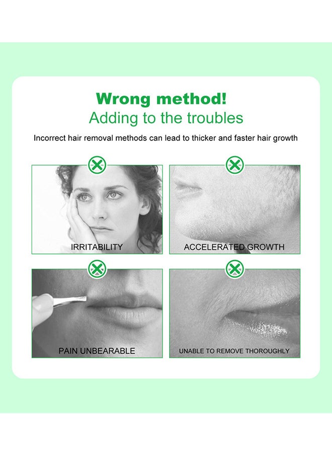Facial Hair Removal Cream With Aloe For Face And Body Mild Soothing Effective Repairing (1.75fl Oz Depilatories)