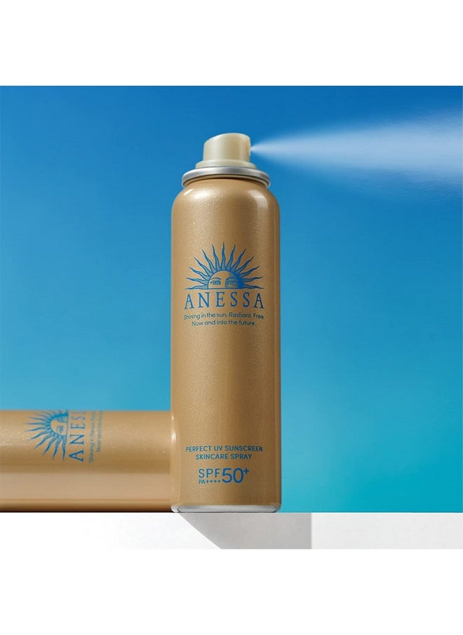 Anessa Perfect UV Skin Care Spray N 2022 Model Sunscreen, UV Fruity Floral Scent, Main Unit, 2.1 oz (60 g)