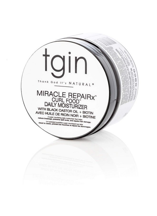 tgin Miracle RepaiRx Curl Food Daily Moisturizer for Curly, Coily and Wavy Hair, Moisturizing Curl Cream for Dry, Damaged Hair, 12 oz