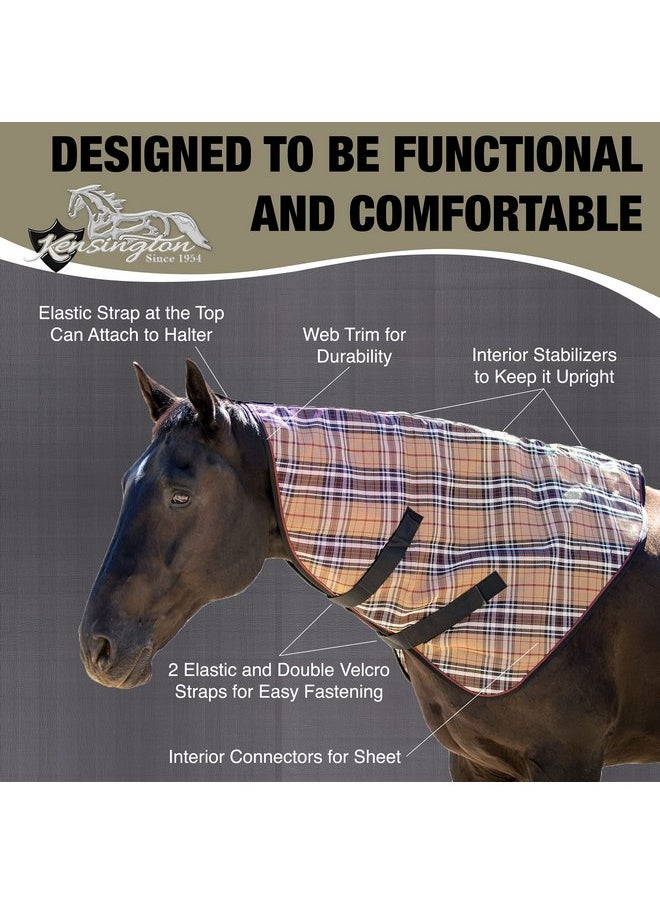 Kensington Protective Products Signature Textilene Nylon-Lined Neck Piece, X-Large, Deluxe Black Plaid