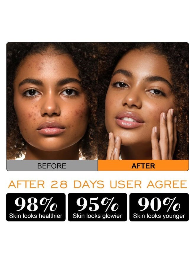 Vitamin C American Kaolin Clay Mask with Turmeric, Pro Ultra-Fine Creamy Texture, Deep Pore Cleansing Even Skin Tone Brighten Control Oil Detoxify, 30% Aloe, Jojoba Oil, Shea Butter & Squalane