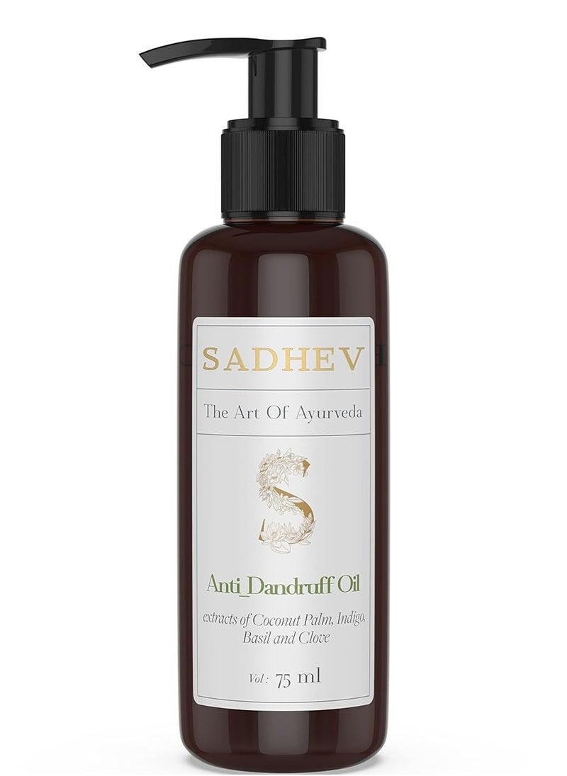 Anti-Dandruff Herbal Hair Oil With Coconut Extract Holy Basil And Clove