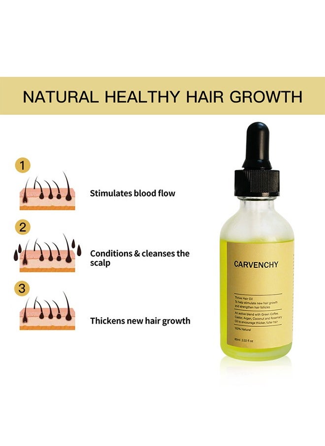 Thrive Hair Oil To Help Stimulate New Hair Growth And Strengthen Hair Folicles Improve Frizz Nourish And Repair Hair 60ML