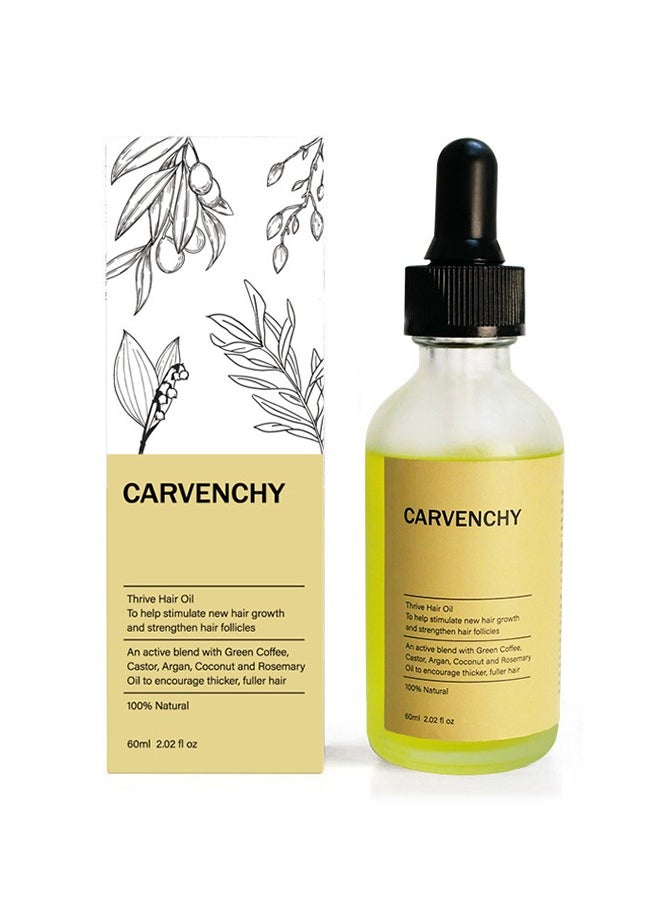 Thrive Hair Oil To Help Stimulate New Hair Growth And Strengthen Hair Folicles Improve Frizz Nourish And Repair Hair 60ML