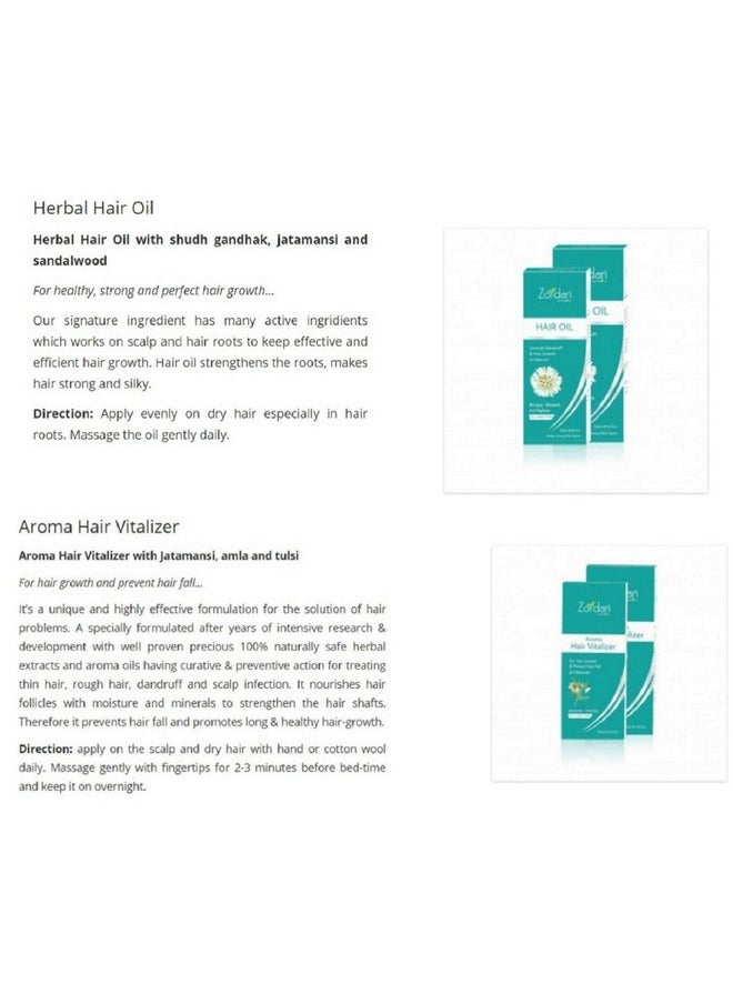 ZORDAN AROMA HAIR VITALIZER+HERBAL HAIR OIL