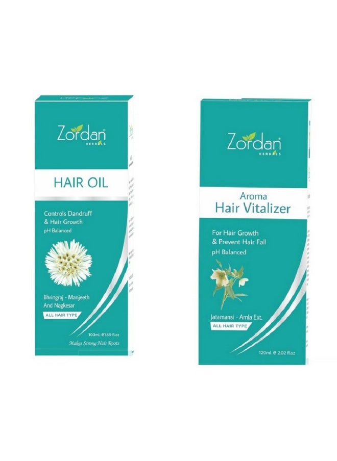 ZORDAN AROMA HAIR VITALIZER+HERBAL HAIR OIL