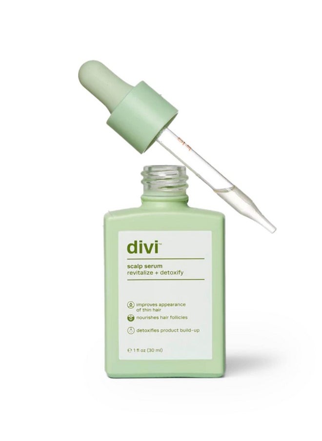 divi Scalp Serum for Thinning Hair, 30ml - Clinically Tested, Nourishing Formula with Amino Acids, Caffeine & Rosemary Oil - Promotes Healthy Scalp & Fuller-Looking Hair, Reduces Oil & Product Buildup