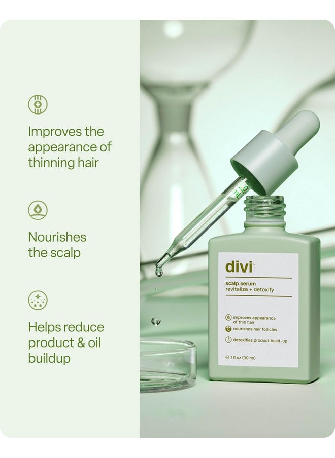 divi Scalp Serum for Thinning Hair, 30ml - Clinically Tested, Nourishing Formula with Amino Acids, Caffeine & Rosemary Oil - Promotes Healthy Scalp & Fuller-Looking Hair, Reduces Oil & Product Buildup