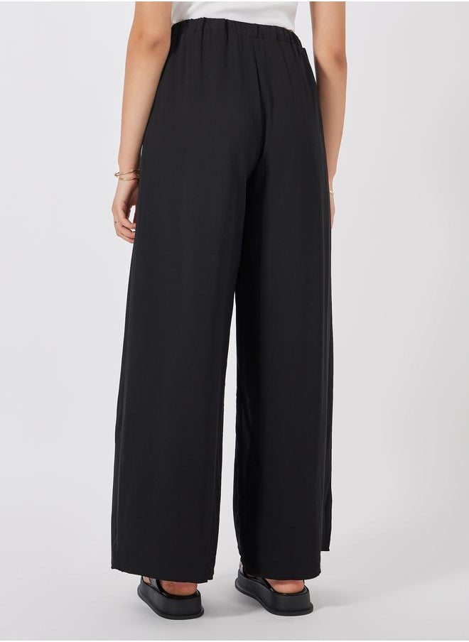 High Rise Wide Leg Pants
