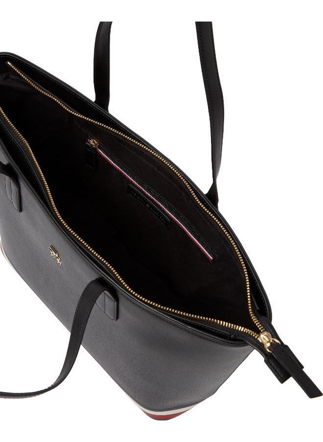 Logo Detail Zip Over Tote