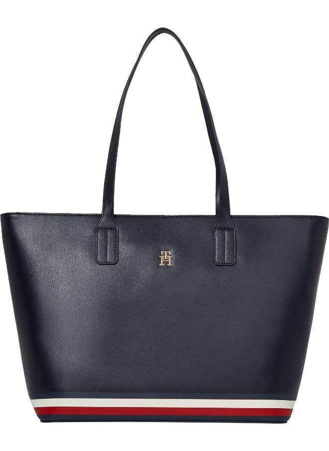 Logo Detail Zip Over Tote